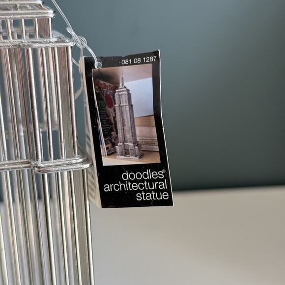 Empire‎ State Building Destination Doodles Wire Statue New With Tag T67 - Picture 3 of 9